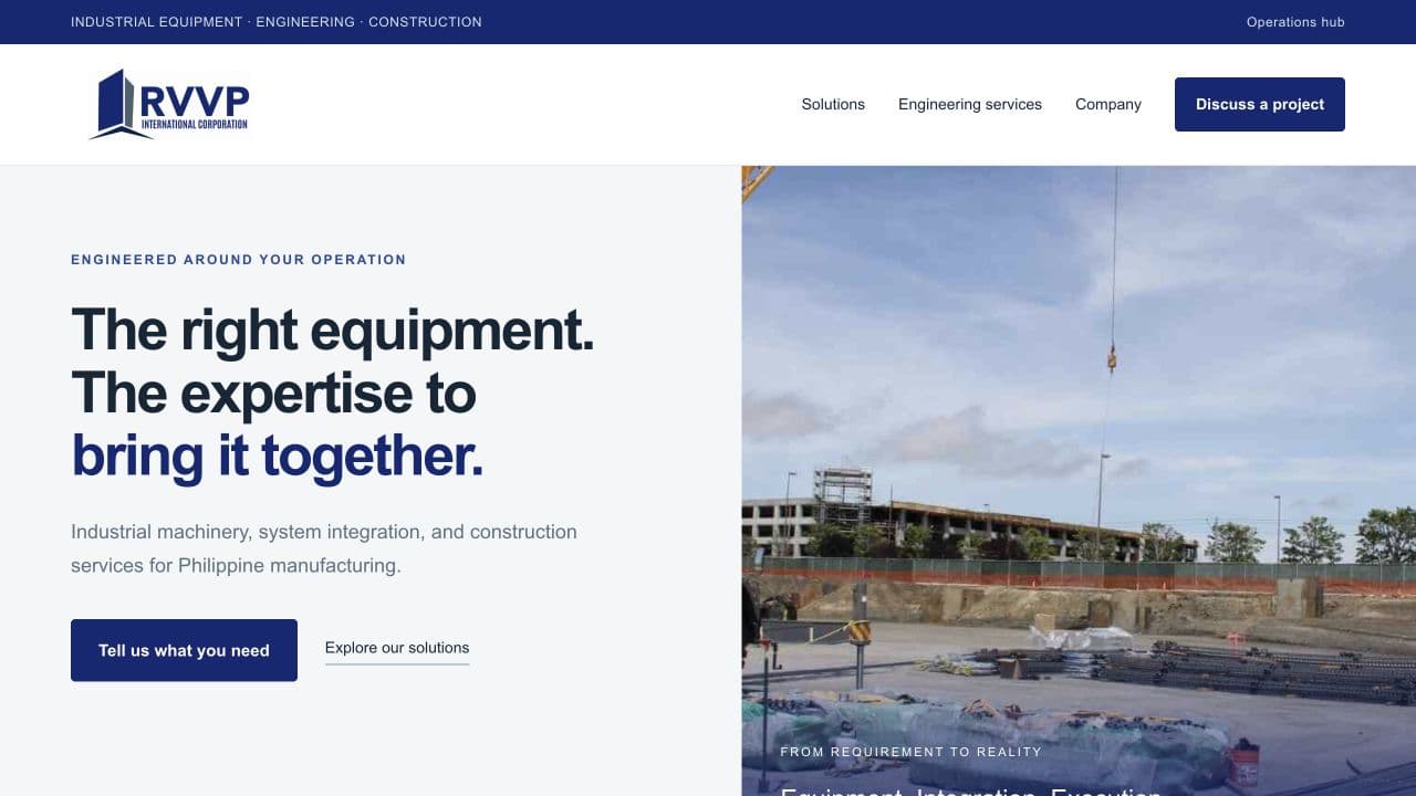 RVVP International: Company website